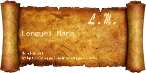 Lengyel Mara névjegykártya